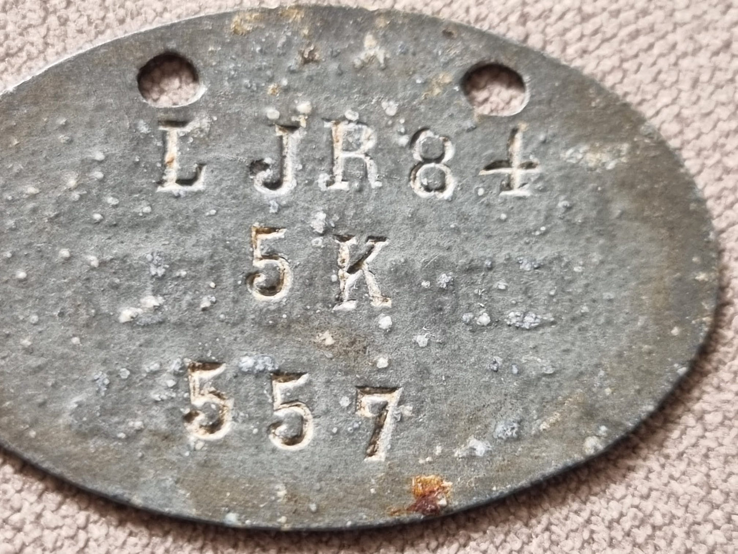 1878 Pattern Imperial German Dog Tag for Fritz Thomsen