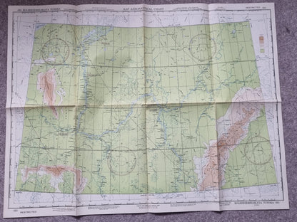 Rare! WW2 US Army Set of 53 Aeronautical Maps of Russia/Soviet Union, Marked RESTRICTED