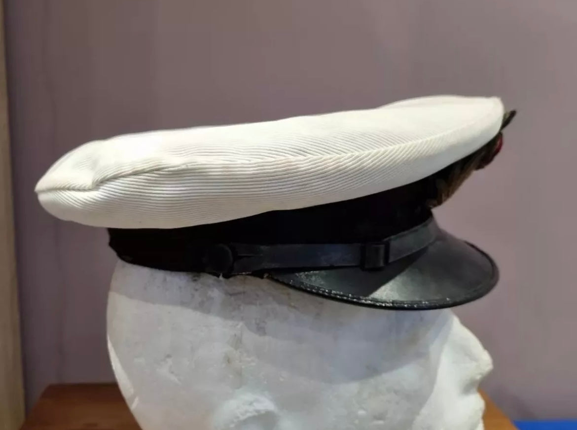 SOLD! WW2 Royal Navy Visor Cap with Cover