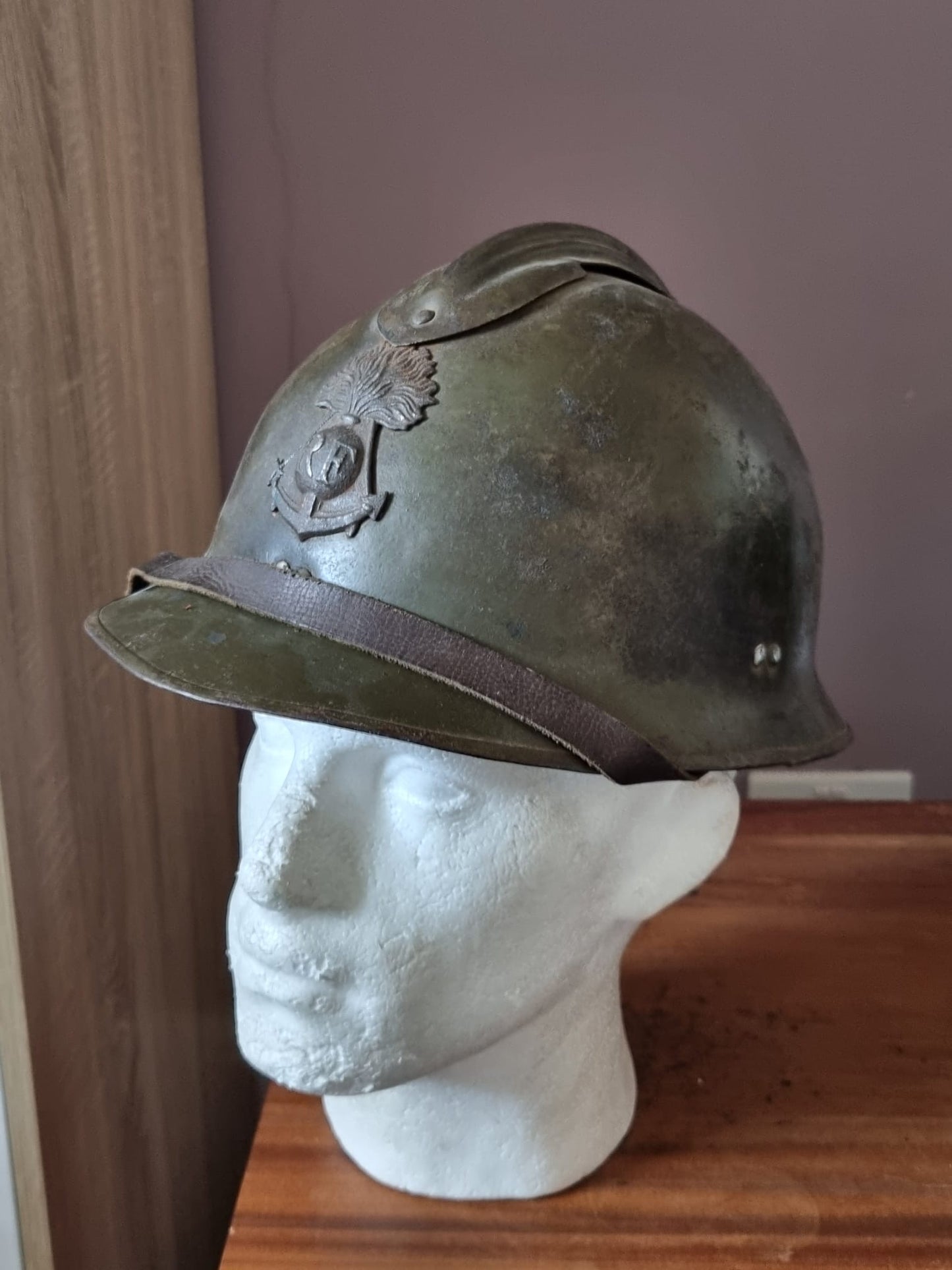 SOLD! WW2 French Colonial M26 ‘Adrian’ Helmet