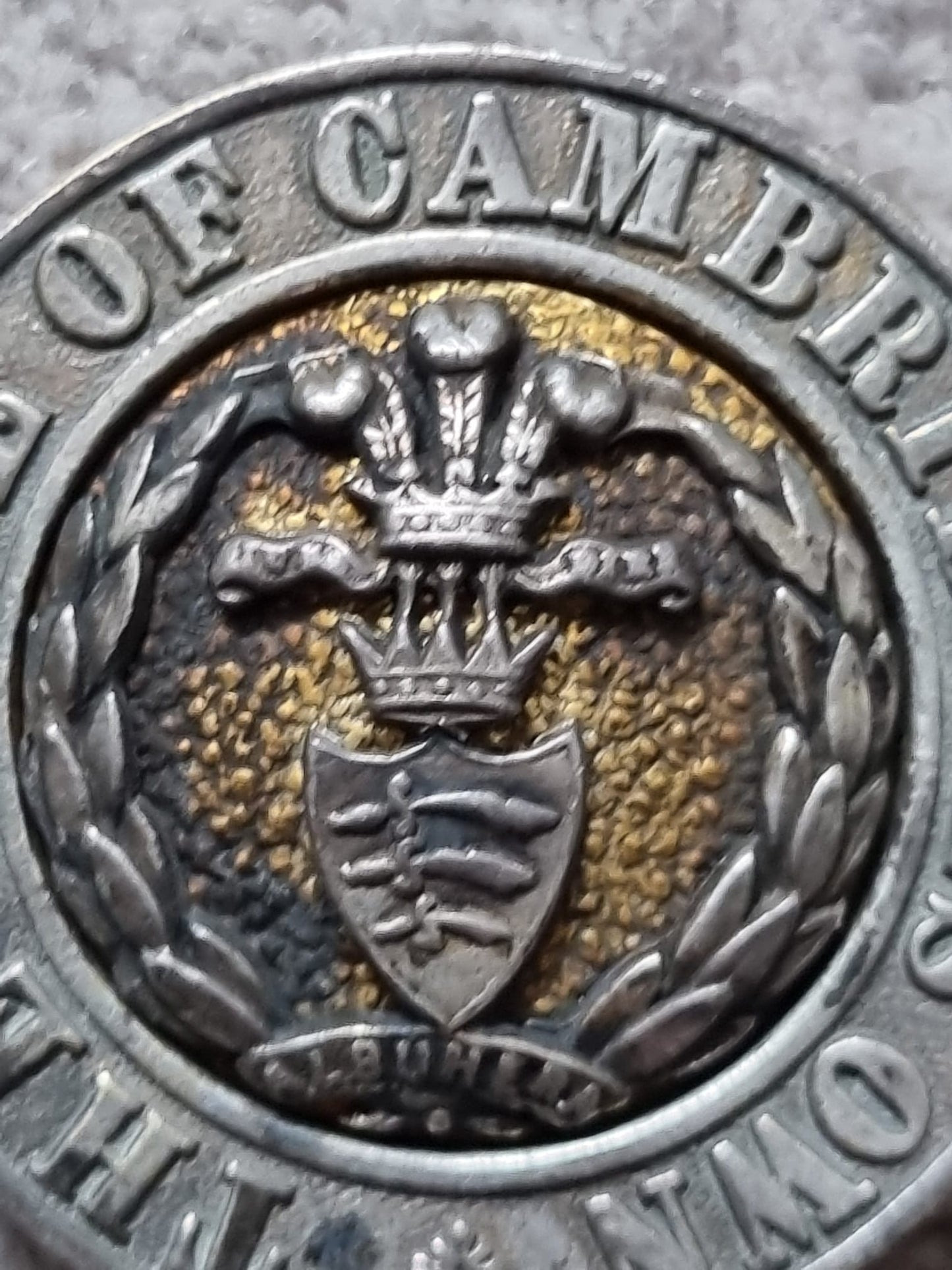 Rare Victorian Duke Of Cambridge's Own Middlesex Regiment Belt Buckle