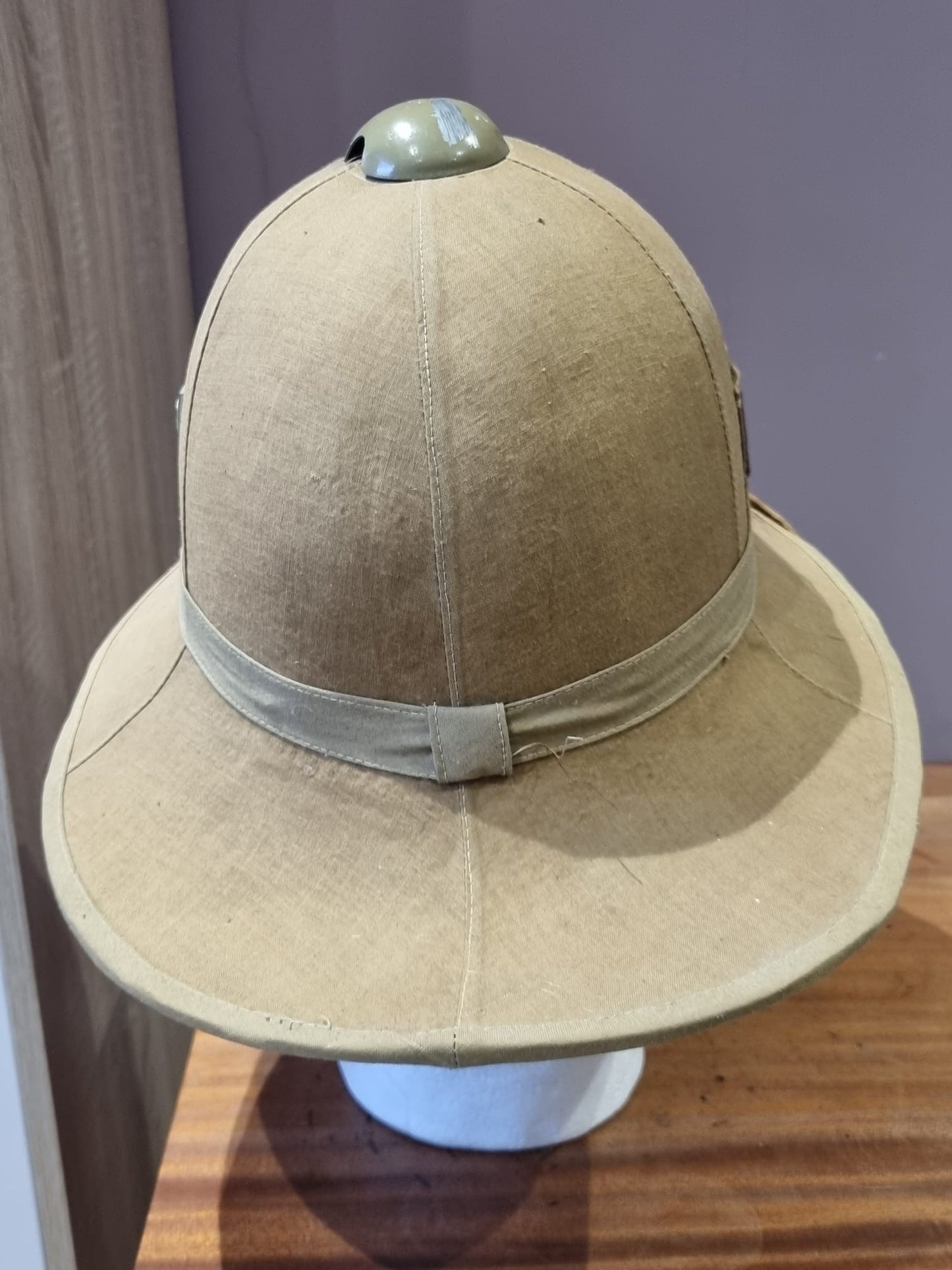 WW2 German Army Badged M35 Italian Pith Helmet (Composite)