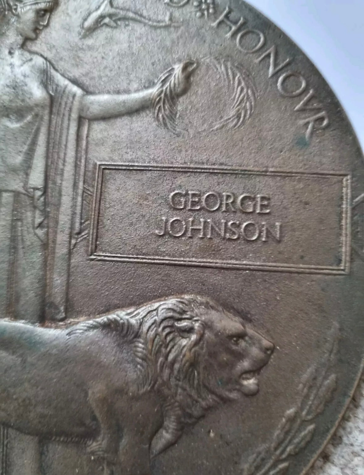 SOLD! WW1 Death Plaque & Medal Group to Corporal George Johnson, 7th King’s Own Yorkshire Light Infantry