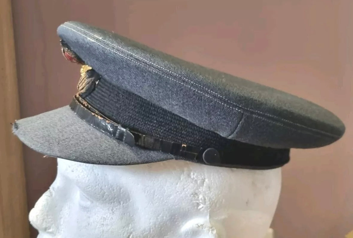 SOLD! WW2 RAF Officer’s Visor Cap attributed to Adam Thomas Dugdale DFC