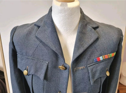 SOLD! WW2 RAF Tunic for a Flight Officer with Medal Bar