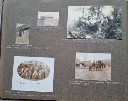 SOLD! Rare WW1 1915 German Eastern Front Photo Album 146 Photos + Ausweis
