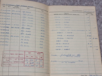 SOLD! WW2 RAF Flying Log Book and Medal Set to Wireless Operator J R Campbell