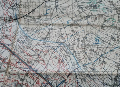 WW1 German 6th Army IX RAK Trench Map Bethune area 9 July 18