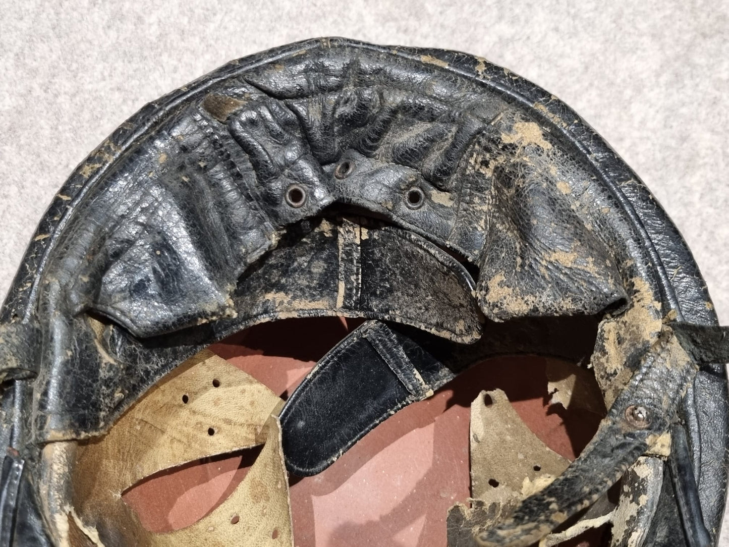 Rare WW2 Italian MVSN/GNR Armoured ‘M’ Brigade Motorcyclist’s Helmet