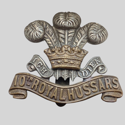 10th Royal Hussars Bimetal Cap Badge