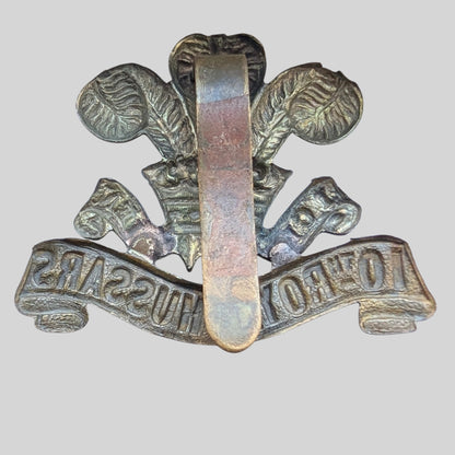 10th Royal Hussars Bimetal Cap Badge