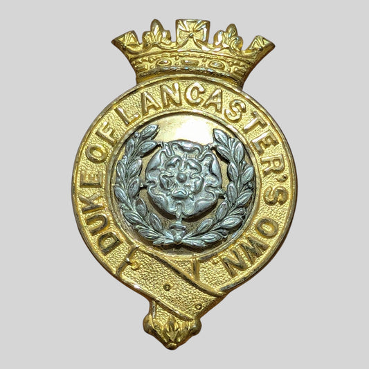 Duke Of Lancaster's Own Regiment Officer's Silver & Gilt Cap Badge