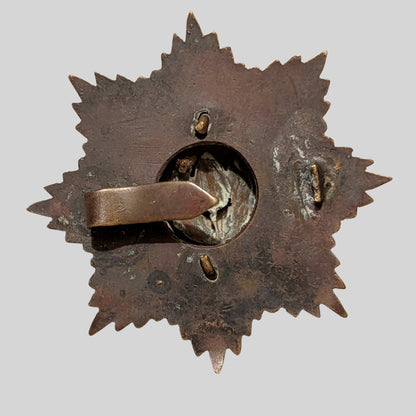 Cheshire Regiment Officer's Bronze Cap Badge Post 1922