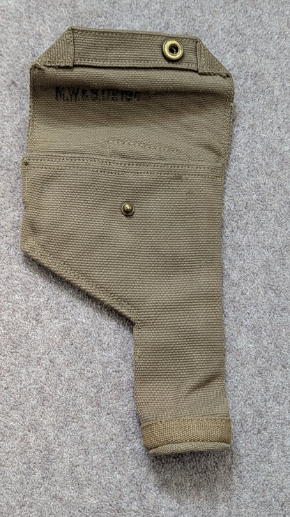 WW2 Dated British Army 1937 Pattern Webbing Pistol Holster & Ammo Pouch