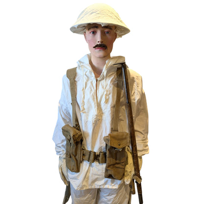 Fantastic WW2 British Army Ski Snow Commando Uniform Hat Webbing Equipment Set