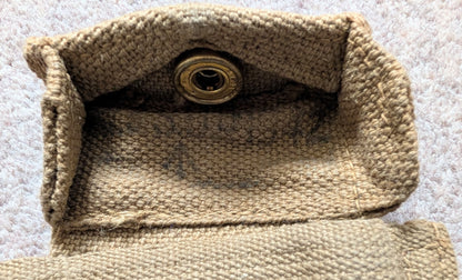 WW2 Dated British Army 1937 Pattern Webbing Pistol Holster & Ammo Pouch
