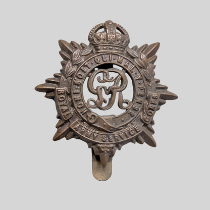 Original Post-WW1 George V Royal Army Service Corps RASC Cap Badge