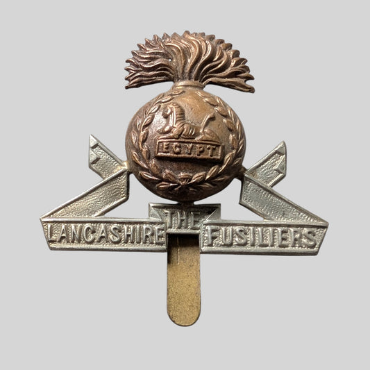 British Army Lancashire Fusiliers BiMetal Cap Badge