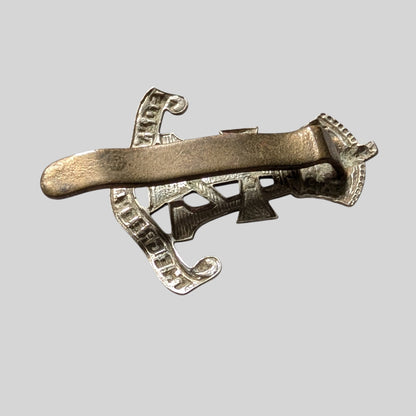 Green Howards White Metal Cap Badge 1950-58