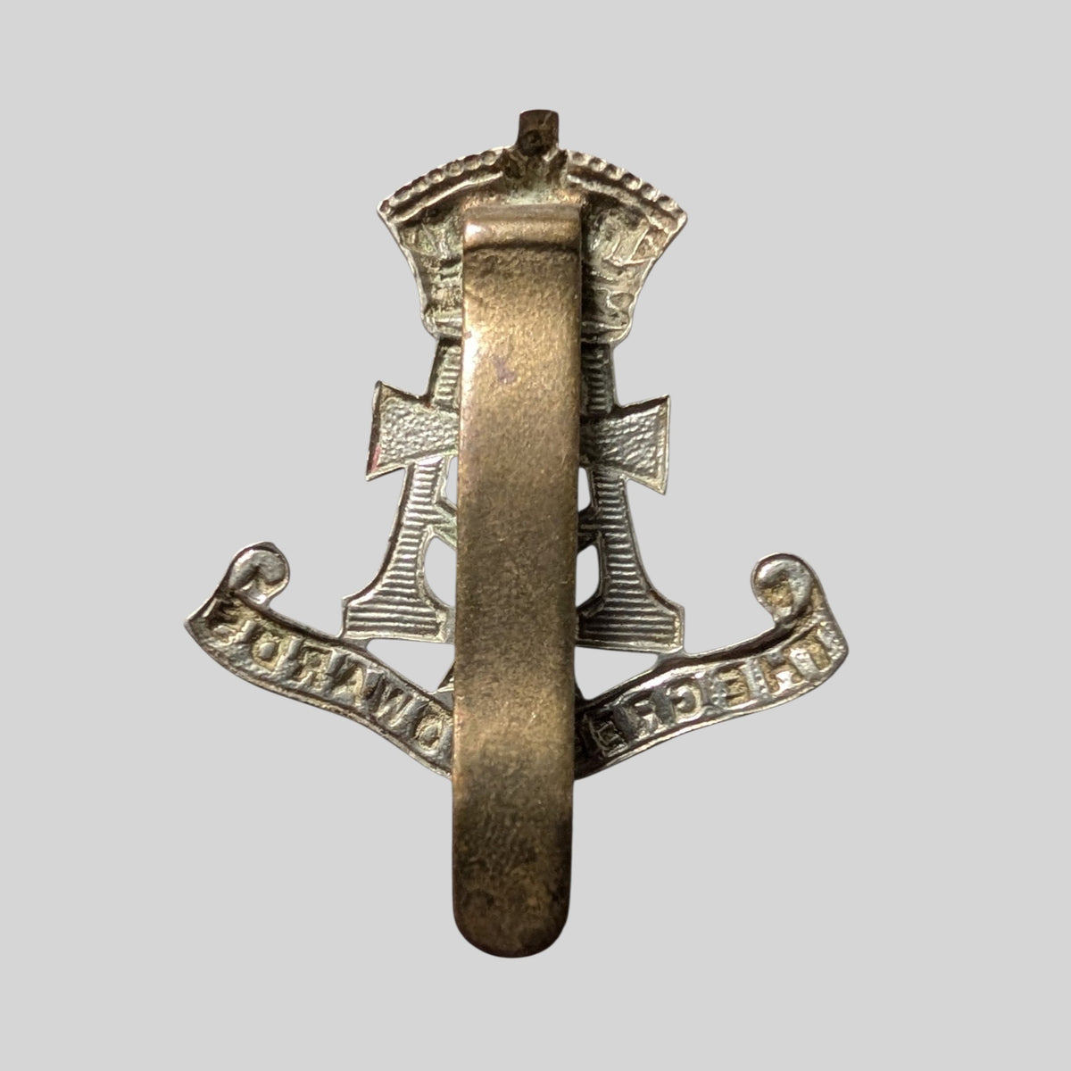 Green Howards White Metal Cap Badge 1950-58