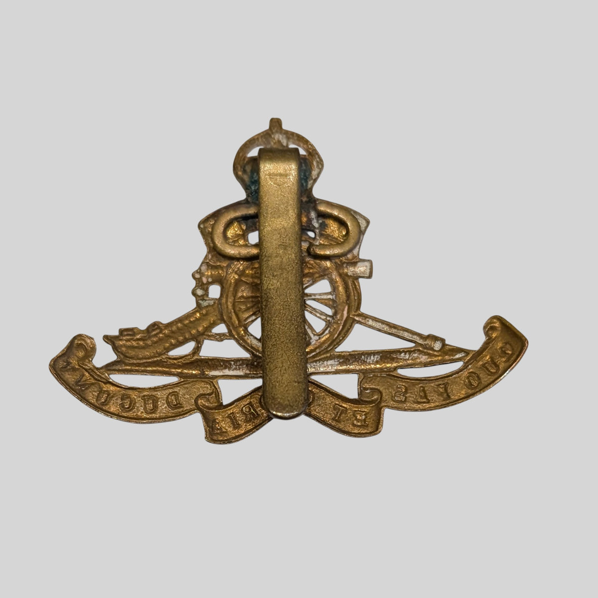 WW1 Royal Artillery Strengthened Slider Version KC Cap Badge