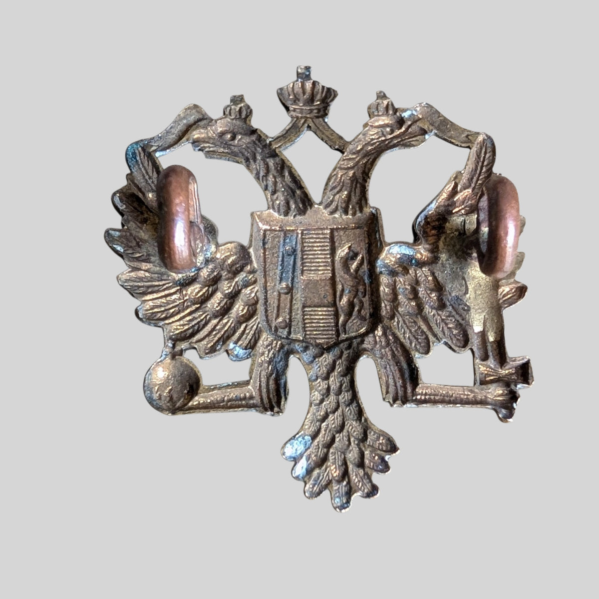 1st king's dragoon Guards Gilding Metal Collar Badge