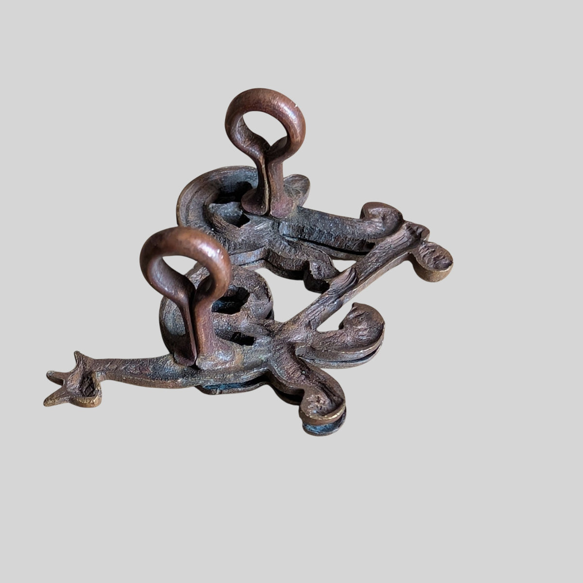 The City Of London Yeomanry (Rough Riders) Bimetal Collar Badge