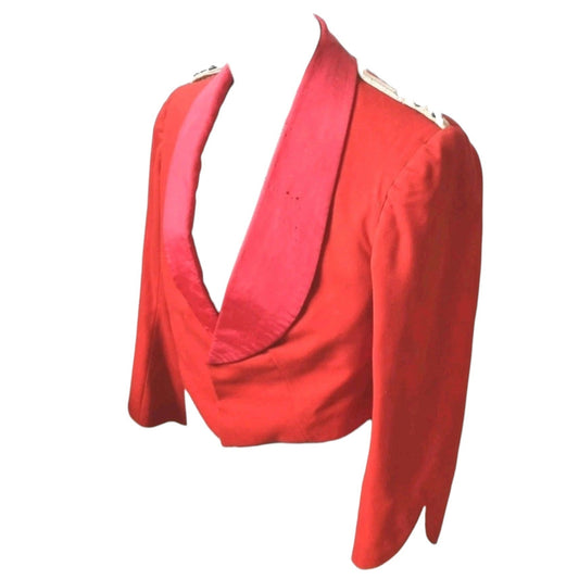 Victorian Durham Light Infantry Captain's Scarlet Mess Jacket