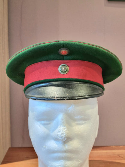 SOLD! WW1 Imperial German (Saxony) Pioneer/Artillery Officer’s Visor Cap with Box