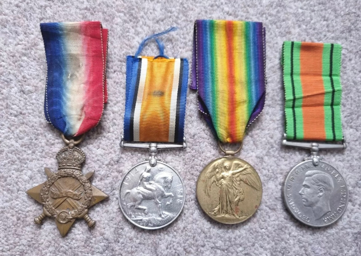 SOLD! WW1 Medal Grouping to Cornish Brothers, Richard and George Kitto- Canadian Expeditionary Force and Duke of Cornwall’s Light Infantry