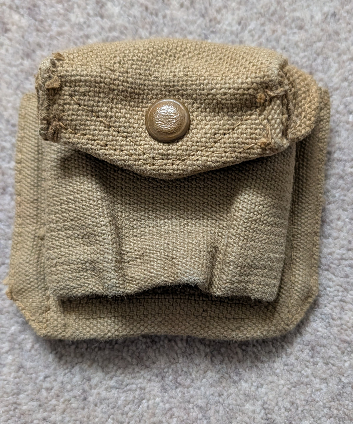 WW2 Dated British Army 1937 Pattern Webbing Pistol Holster & Ammo Pouch