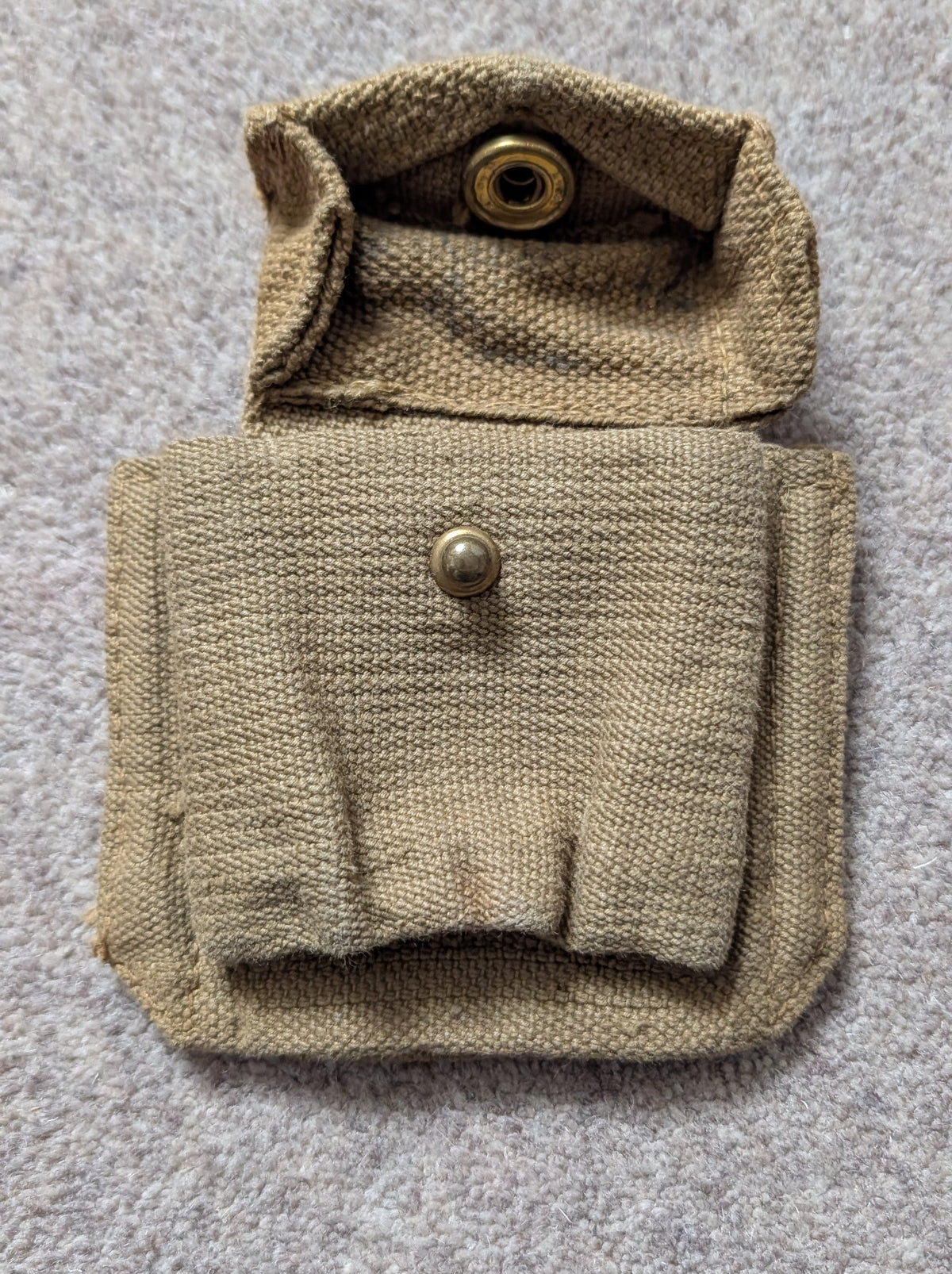 WW2 Dated British Army 1937 Pattern Webbing Pistol Holster & Ammo Pouch
