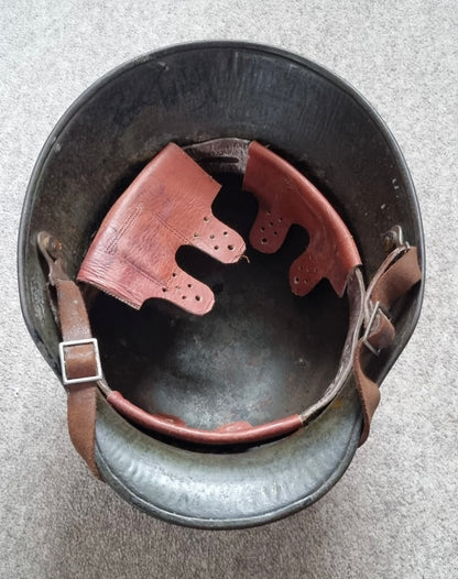 SOLD! WW1 German M16 Transitional Helmet, with 1930s Remnant Decals and Camo Paint (Repro Liner & chinstrap)