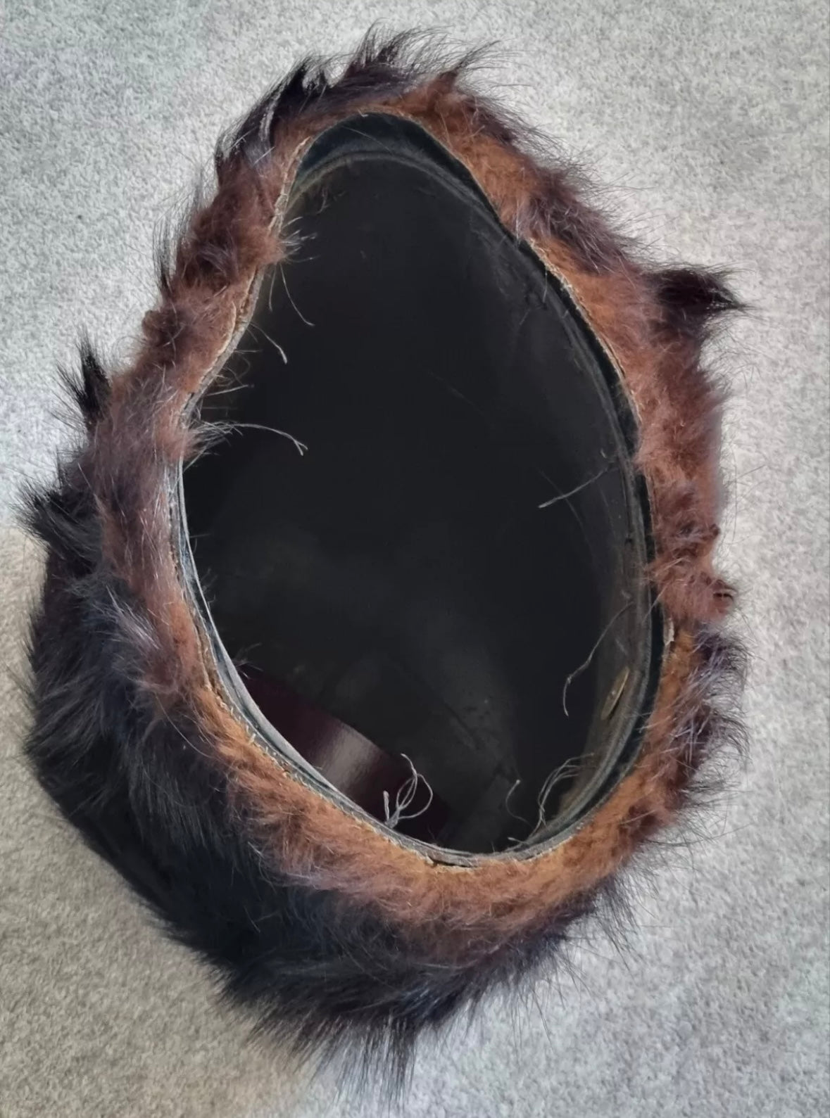 SOLD! Pre-1881 Victorian Bearskin for the 3rd Militia Battalion, Durham Fusiliers, with Tin