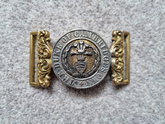 Rare Victorian Duke Of Cambridge's Own Middlesex Regiment Belt Buckle