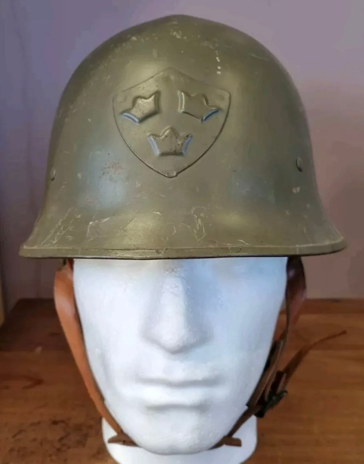 SOLD! WW2 Swedish M21 (2nd Pattern) Helmet, Named