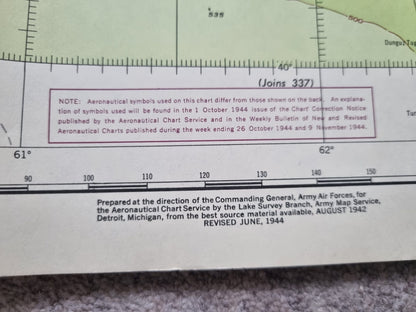 Rare! WW2 US Army Set of 53 Aeronautical Maps of Russia/Soviet Union, Marked RESTRICTED