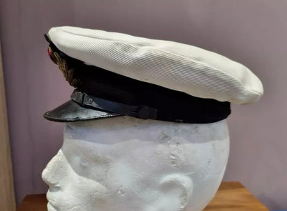 SOLD! WW2 Royal Navy Visor Cap with Cover