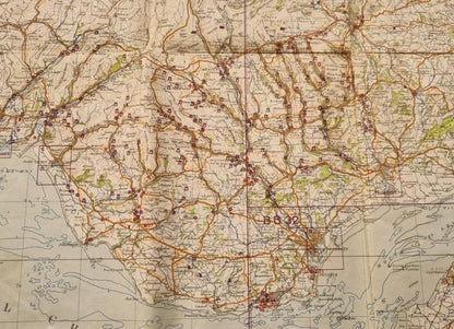SOLD! WW2 German Operation Sealion Map of South Wales (Folder 7)