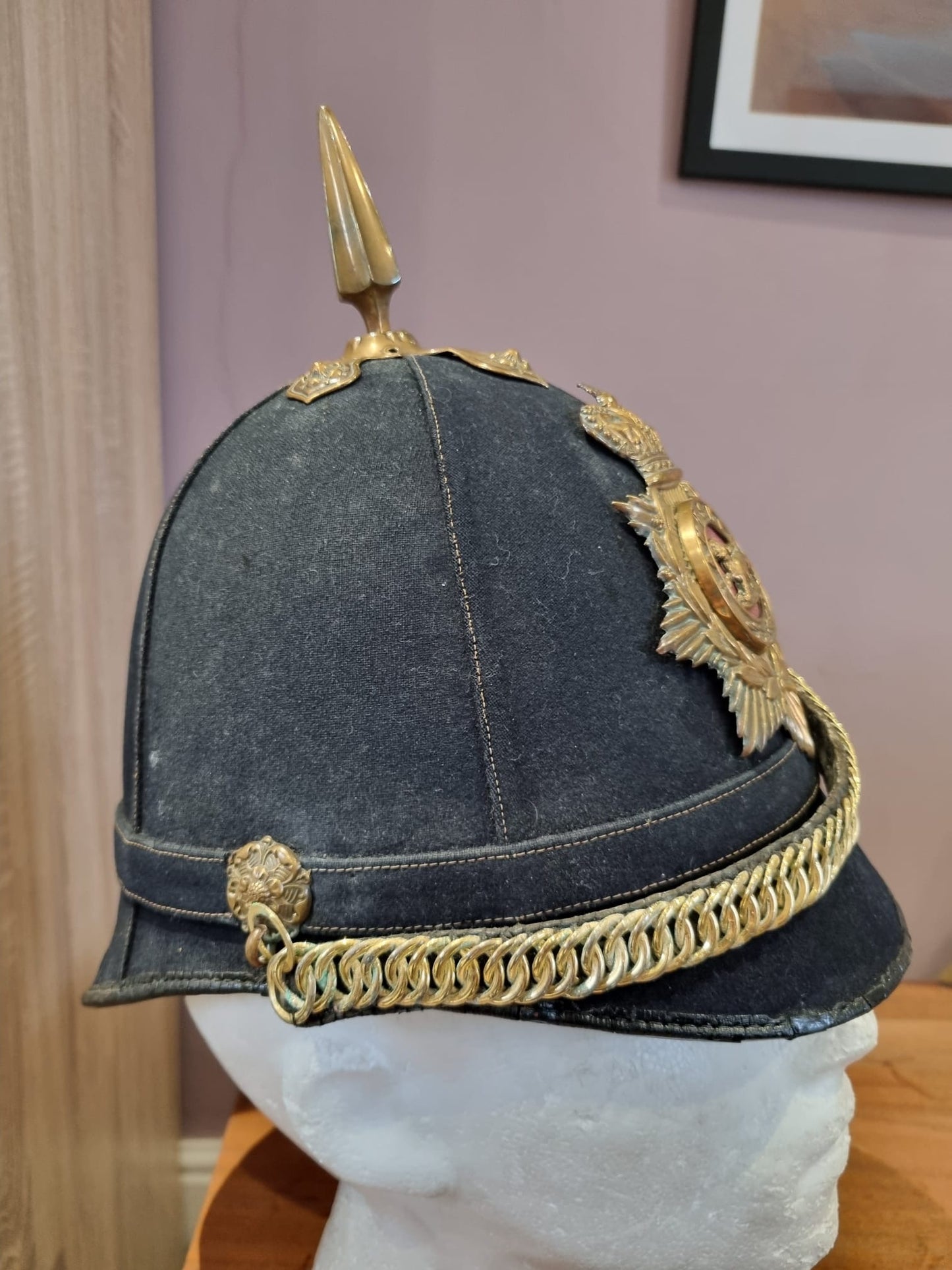 Victorian Hampshire Regiment Enlisted Man’s Home Service Helmet