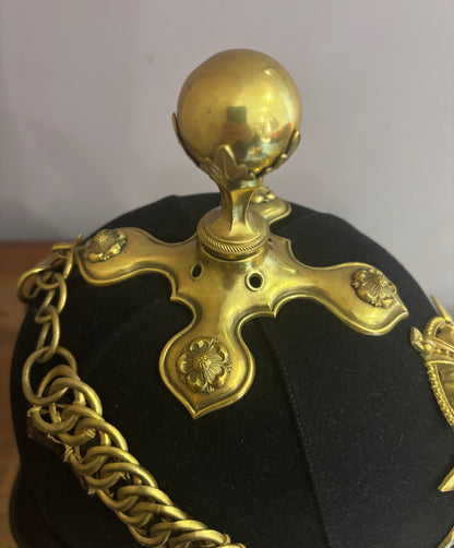 Pre WW1 (Edwardian) Army Service Corps Officer’s Home Service Helmet