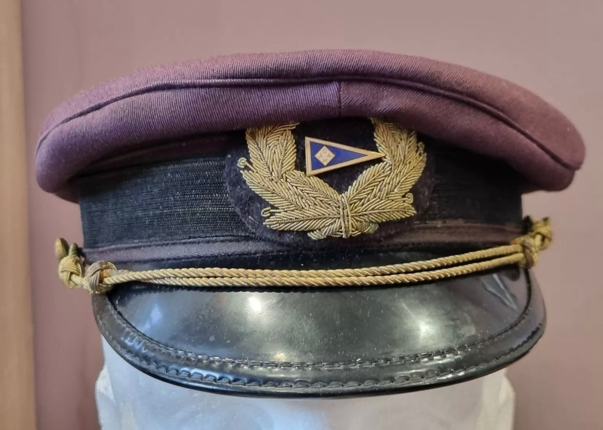 SOLD! 1940s-50s Swedish Merchant Navy Gripsholm Mariefreds Ångfartyg AB Visor Cap