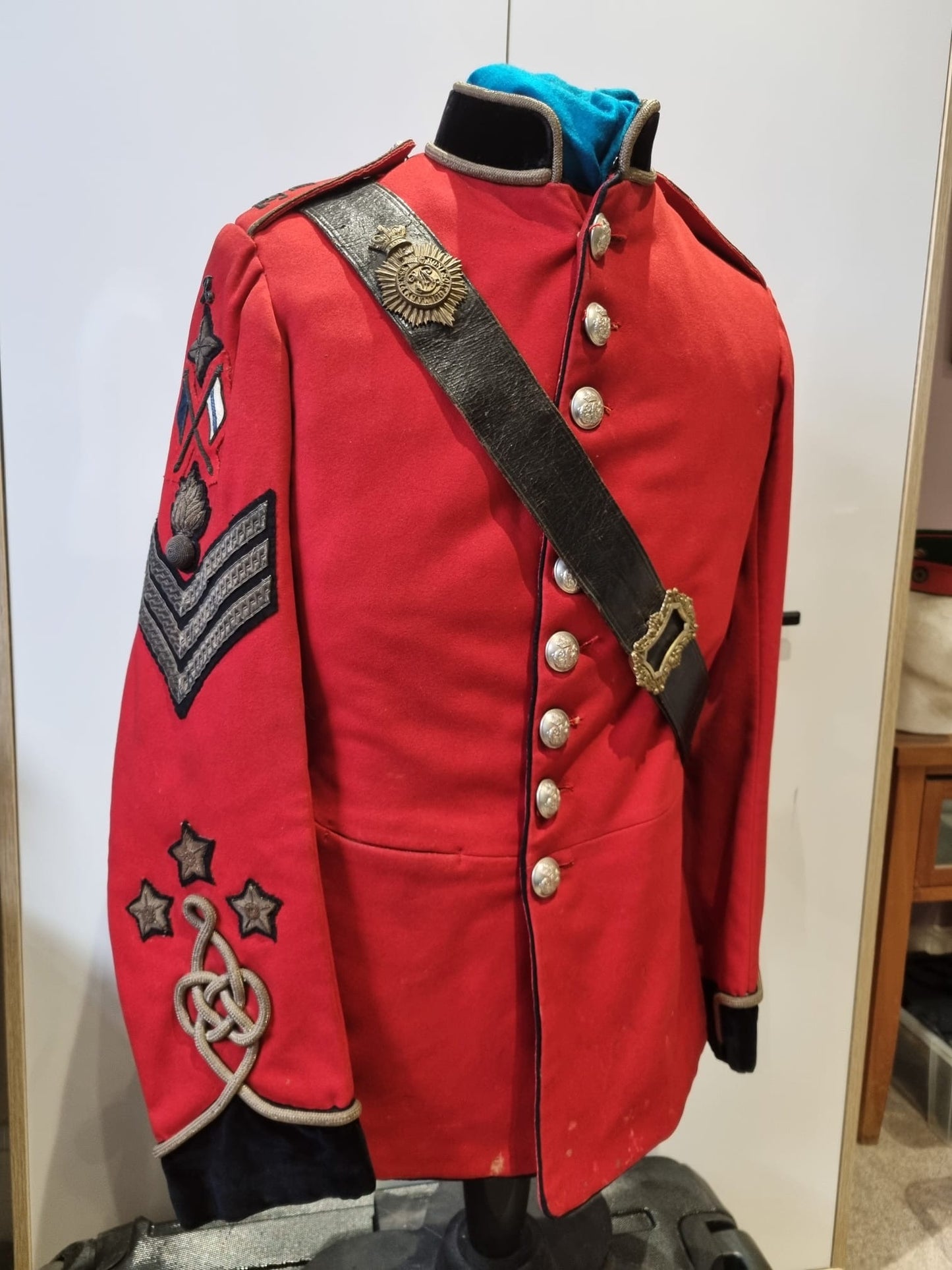 SOLD! Pre WW1 (Edwardian) 1st London Volunteer Rifles Sergeant's Tunic and Victorian Volunteer Rifles Cross Belt and Pouch