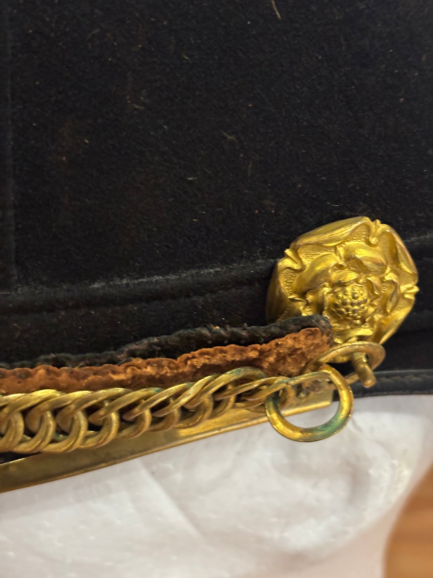 Victorian Queen’s Royal West Surrey Regiment Officer’s Home Service Helmet