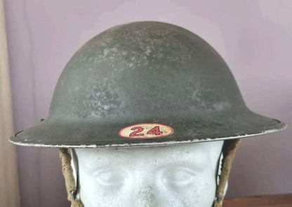 SOLD! Early WW2 NFS MK2 ‘Brodie’ Helmet. For 24 Division (Birmingham)