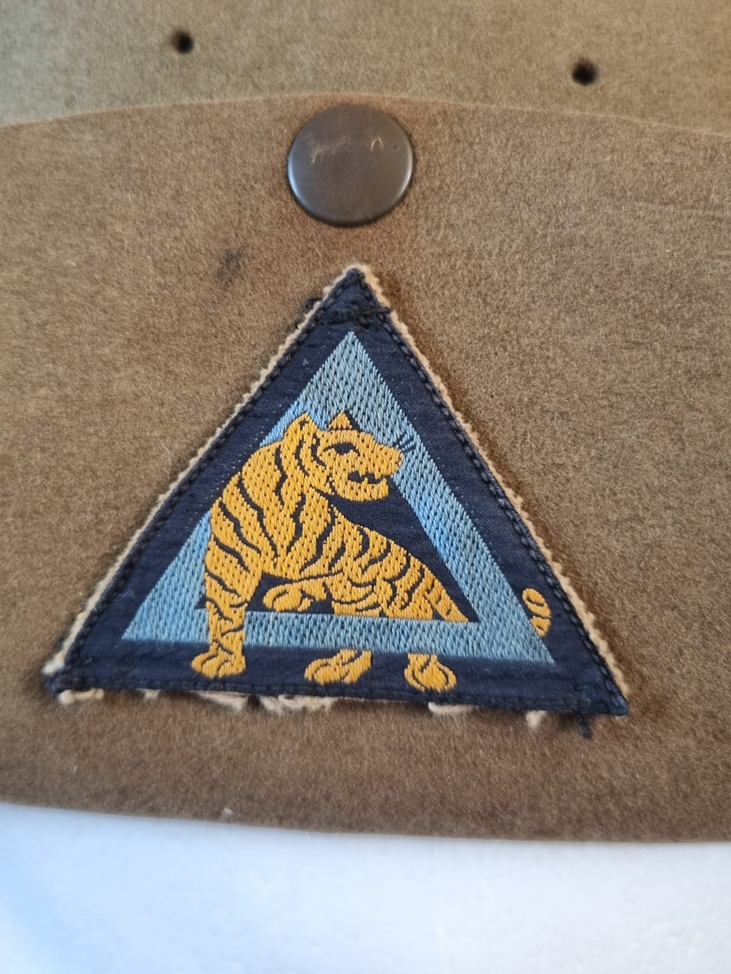 WW2 26th Indian Division Slouch Hat, Dated 1943