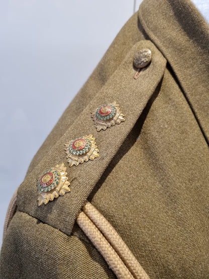 SOLD! WW2 British Army Captain’s Jacket and Sam Browne Belt, Dated 1939