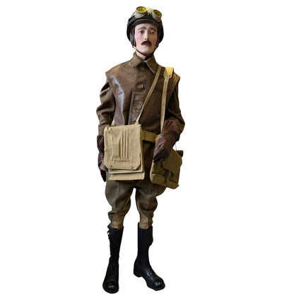 WW2 British Army Dispatch Rider Uniform Webbing Equipment Helmet Set
