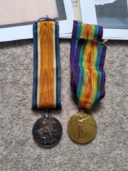 WW1 British medal duo to Squadron Quartermaster Sergeant (Warrant Officer 2nd Class) John William Speck- 73rd Field Bakery Section, Royal Army Service Corps