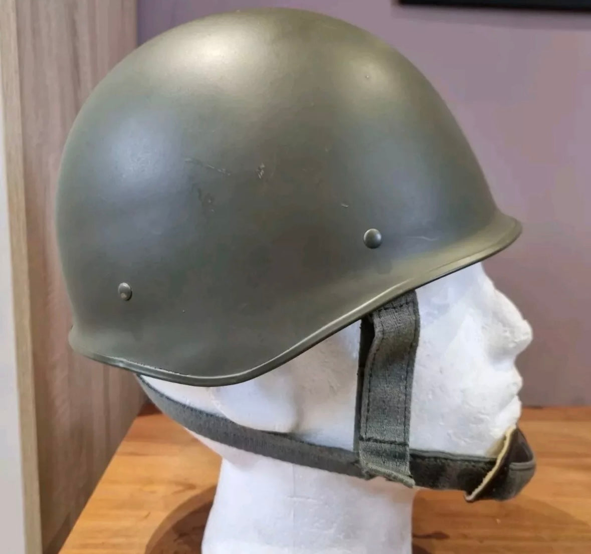 SOLD! Post War French Paratrooper’s M78 F-1 Helmet